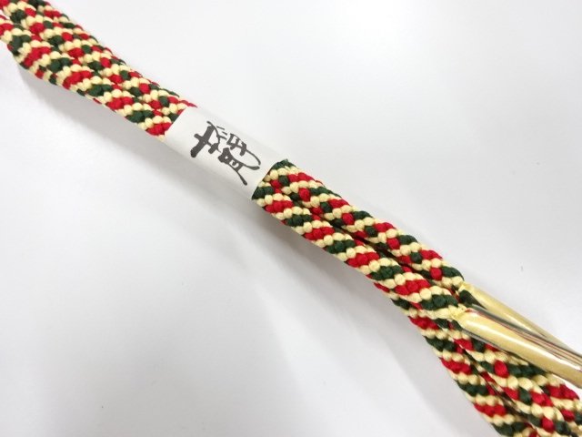 未使用品　正絹　手組帯締め